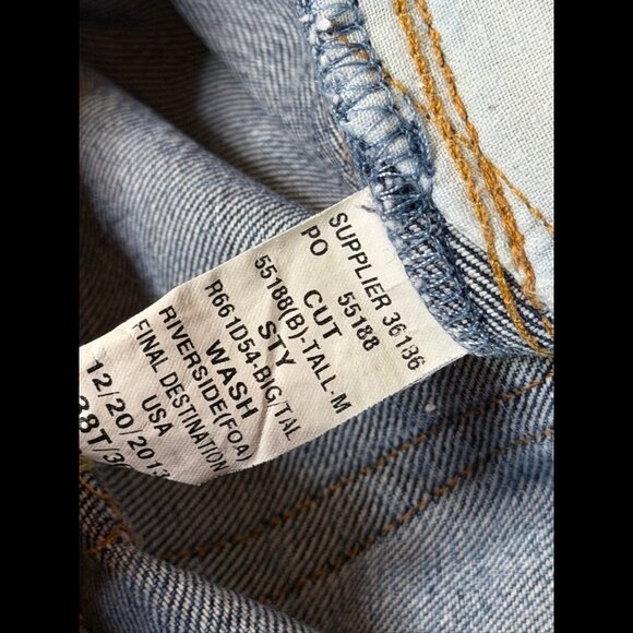 Polo Ralph Lauren Jeans 38 x 36 Mens Blue Classic Fit Acid Denim - Picture 13 of 13